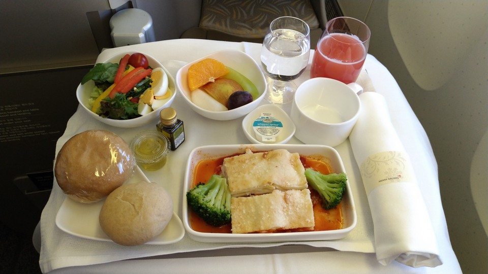 2018-06-18 韓亞航空 OZ711 ICN-TPE Business Class 商務艙 VLML 西式蛋奶素食